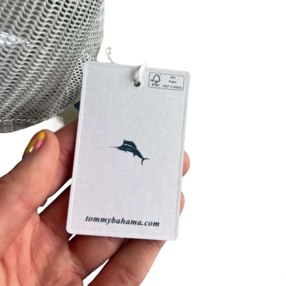 Tommy Bahama Men’s One Size, Cream Gray Marlin Adjustable Snap Back Baseball Hat - Picture 13 of 16